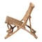 Baxton Studio Herrara Modern Bohemian Natural Brown Antique Rattan Foldable Lounge Chair 219-12705-ZORO - alternate 2